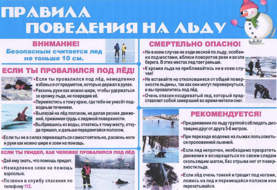Правила поведения на льду 
